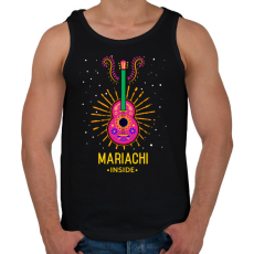 PRINTFASHION Mariachi - Férfi atléta - Fekete