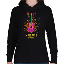 PRINTFASHION Mariachi - Női kapucnis pulóver - Fekete női pulóver, kardigán