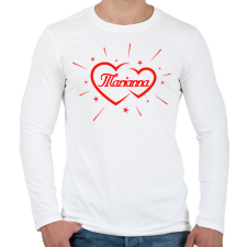 PRINTFASHION Marianna - Férfi hosszú ujjú póló - Fehér férfi póló