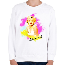 PRINTFASHION marilyn monroe - Gyerek pulóver - Fehér gyerek póló