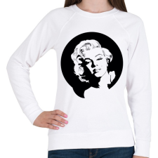 PRINTFASHION marilyn monroe - Női pulóver - Fehér női pulóver, kardigán