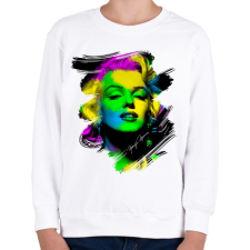 PRINTFASHION marilyn-monroe-png - Gyerek pulóver - Fehér gyerek pulóver, kardigán