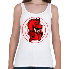 PRINTFASHION Mario devil - Női atléta - Fehér