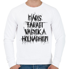 PRINTFASHION Máris fáradt vagyok a holnaphoz - Férfi pulóver - Fehér férfi pulóver, kardigán