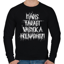 PRINTFASHION Máris fáradt vagyok a holnaphoz! - Férfi pulóver - Fekete férfi pulóver, kardigán