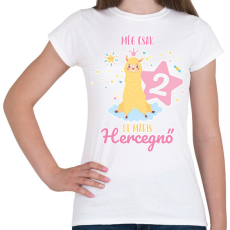 PRINTFASHION Máris hercegnő - Számmal - Női póló - Fehér
