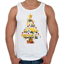 PRINTFASHION Markolós karácsonyfa - Férfi atléta - Fehér atléta, trikó