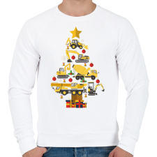 PRINTFASHION Markolós karácsonyfa - Férfi pulóver - Fehér férfi pulóver, kardigán