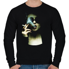 PRINTFASHION Marla - Férfi pulóver - Fekete