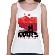 PRINTFASHION Mars nemzeti park - national park - Női atléta - Fehér