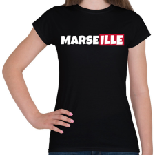 PRINTFASHION MARSEILLE - Női póló - Fekete női póló
