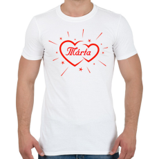 PRINTFASHION Márta - Férfi póló - Fehér