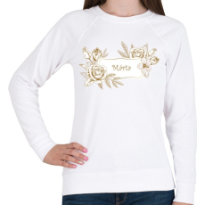 PRINTFASHION Márta - Női pulóver - Fehér