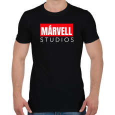 PRINTFASHION MÁRVELL STUDIOS - Férfi póló - Fekete