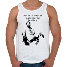 PRINTFASHION marvin gaye quotes - Férfi atléta - Fehér