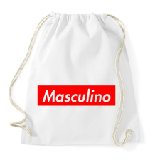 PRINTFASHION Masculino logo - Sportzsák, Tornazsák - Fehér tornazsák