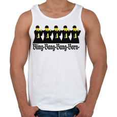 PRINTFASHION Mashle Bling-Bang-Bang-Born - Férfi atléta - Fehér