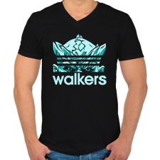 PRINTFASHION Mások - Walkers - Férfi V-nyakú póló - Fekete férfi póló