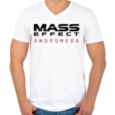 PRINTFASHION Mass Effect Andromeda - Férfi V-nyakú póló - Fehér