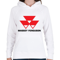 PRINTFASHION Massey-Ferguson - Női kapucnis pulóver - Fehér