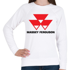 PRINTFASHION Massey-Ferguson - Női pulóver - Fehér női pulóver, kardigán
