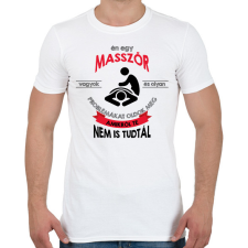 PRINTFASHION Masszőr vagyok - Férfi póló - Fehér férfi póló