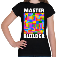 PRINTFASHION Master Builder - Női póló - Fekete