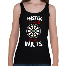 PRINTFASHION Master of the dart - Női atléta - Fekete női trikó