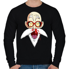 PRINTFASHION Master Roshi - Férfi pulóver - Fekete