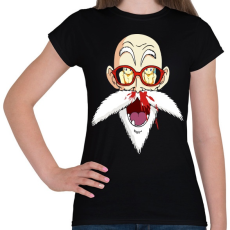 PRINTFASHION Master Roshi - Női póló - Fekete