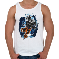 PRINTFASHION Mastered Goku - Férfi atléta - Fehér