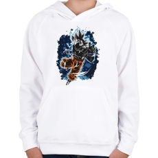 PRINTFASHION Mastered Goku - Gyerek kapucnis pulóver - Fehér
