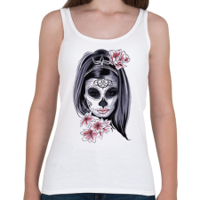 PRINTFASHION Maszk - Női atléta - Fehér női trikó