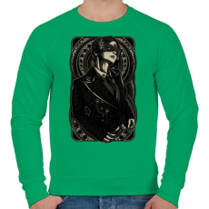 PRINTFASHION Maszkos  - Férfi pulóver - Zöld