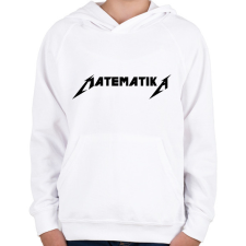 PRINTFASHION Matematika metallica póló - Gyerek kapucnis pulóver - Fehér gyerek pulóver, kardigán