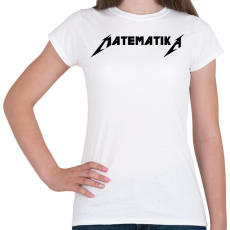 PRINTFASHION Matematika metallica póló - Női póló - Fehér