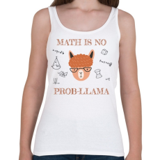 PRINTFASHION Math is no prob-llama - Női atléta - Fehér