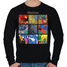 PRINTFASHION Matisse - részletek - Férfi pulóver - Fekete