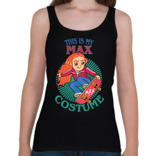 PRINTFASHION Max costume - Női atléta - Fekete női trikó