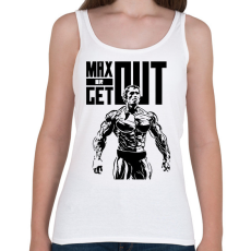 PRINTFASHION Max or Get out - Női atléta - Fehér