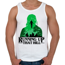 PRINTFASHION Max - Running up that hill - Férfi atléta - Fehér