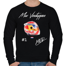 PRINTFASHION Max Verstappen - Férfi pulóver - Fekete