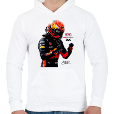 PRINTFASHION Max Verstappen new - Férfi kapucnis pulóver - Fehér