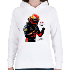 PRINTFASHION Max Verstappen new - Női kapucnis pulóver - Fehér