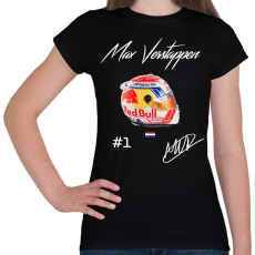 PRINTFASHION Max Verstappen - Női póló - Fekete