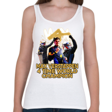PRINTFASHION MAX VERSTAPPEN vilagbajnok - Női atléta - Fehér női trikó