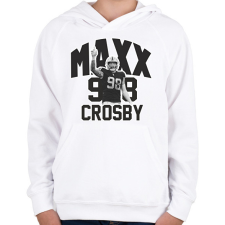PRINTFASHION Maxx Crosby #98 - Gyerek kapucnis pulóver - Fehér gyerek pulóver, kardigán