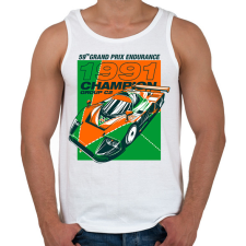 PRINTFASHION MAZDA 787B - Férfi atléta - Fehér atléta, trikó