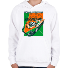 PRINTFASHION MAZDA 787B - Gyerek kapucnis pulóver - Fehér gyerek pulóver, kardigán