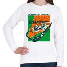 PRINTFASHION MAZDA 787B - Női pulóver - Fehér női pulóver, kardigán